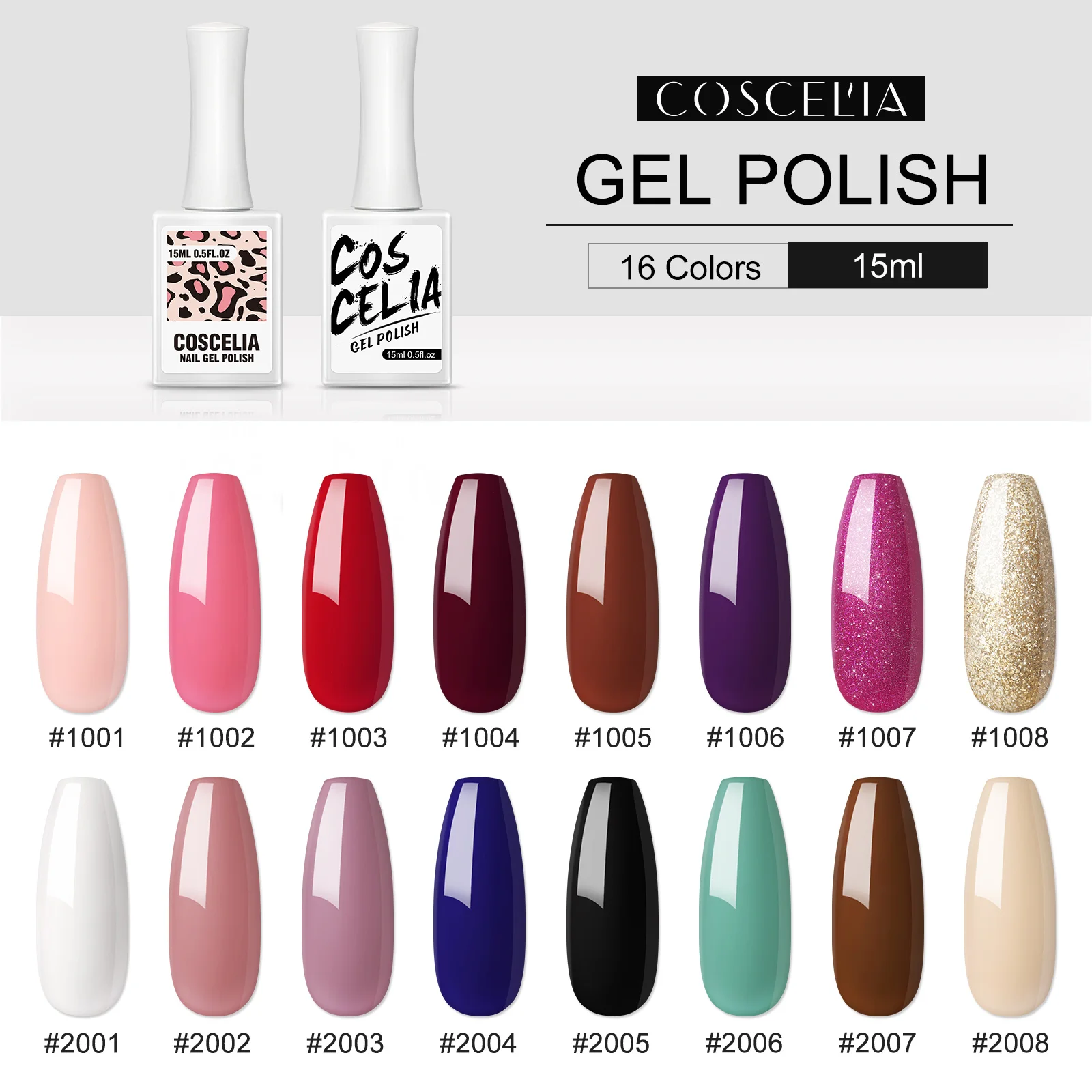 

COSCELIA Gel Polish Set Manicure Kit For Nails UV LED Lamp Hybrid Semi Permanent Vernish UV Gel Design Nail Art Gel Nail Polish