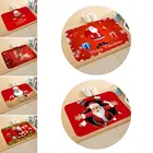 Популярный новогодний Рождественский коврик для кухни, коврик для входа в спальню, ковер для гостиной, 3D Домашний напольный Декор для ванной