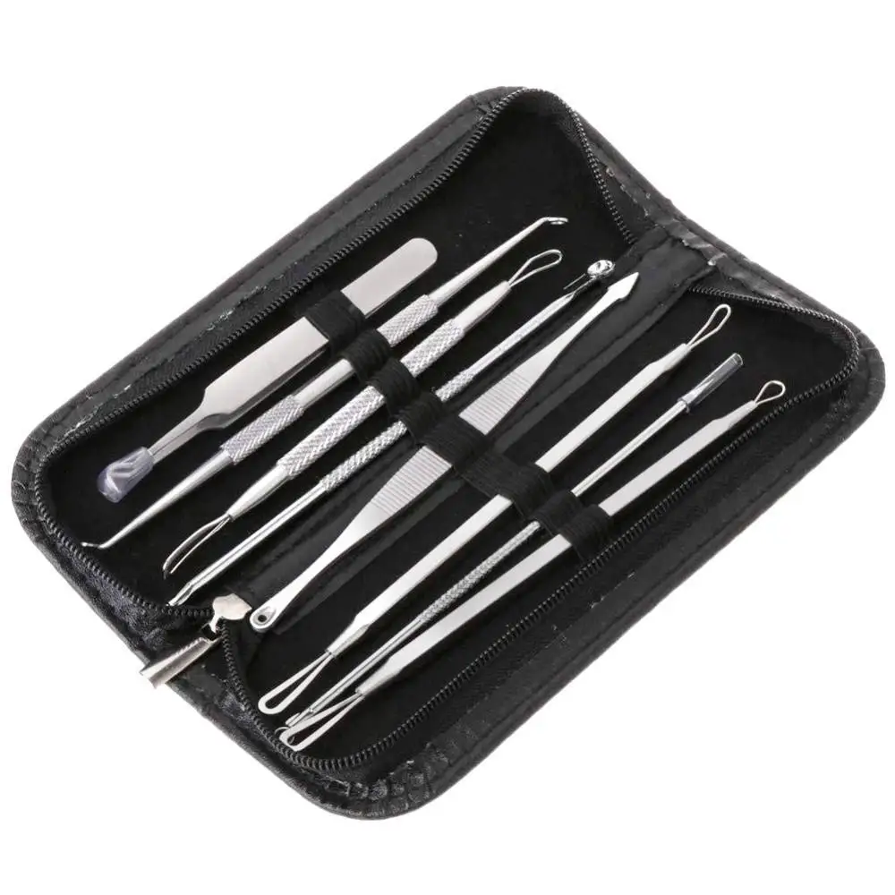 

8 шт./компл., пинцет для удаления чёрных точек, прыщей, прыщей