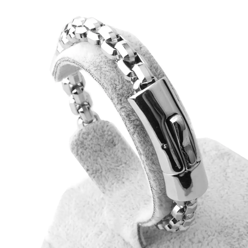 Браслет-цепочка Figaro мужской из нержавеющей стали 8 86 дюйма мм | Украшения и