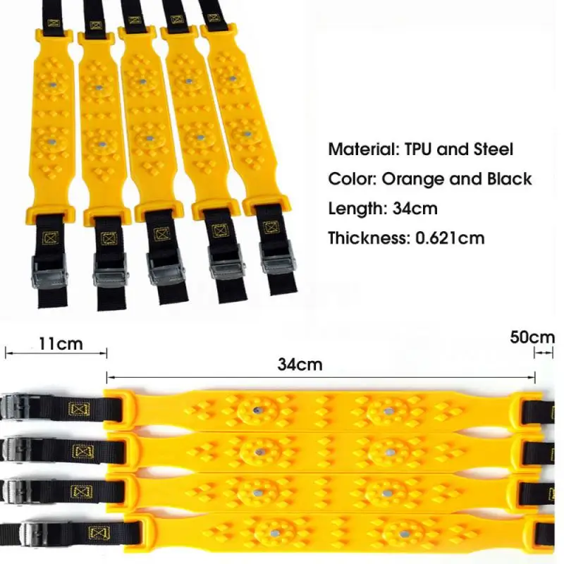 

Auto Wheel Tire Anti-skid TPU Set Car tire snow chain Ice and mud Emergency accessories Car Snow Tire Chain Belt Tendon