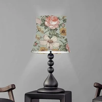 washable lamp shade cover fabric colorful flower floral lamp shades table lamp cylindrical lampshade nordic modern lamp cover