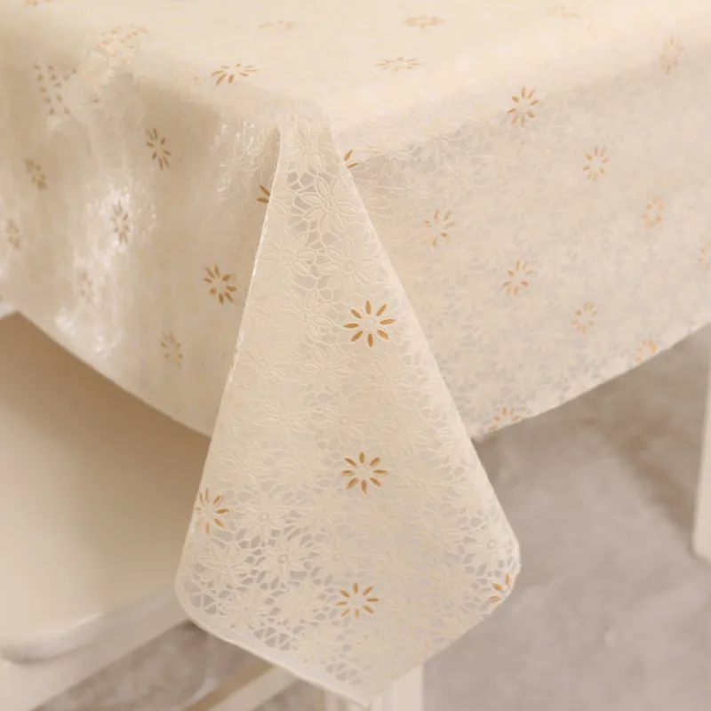 

Pastoral Rectangle Table Cloth PVC Plastic Table Cover Flowers Printed tablecloth Waterproof Home Party Wedding Decoration