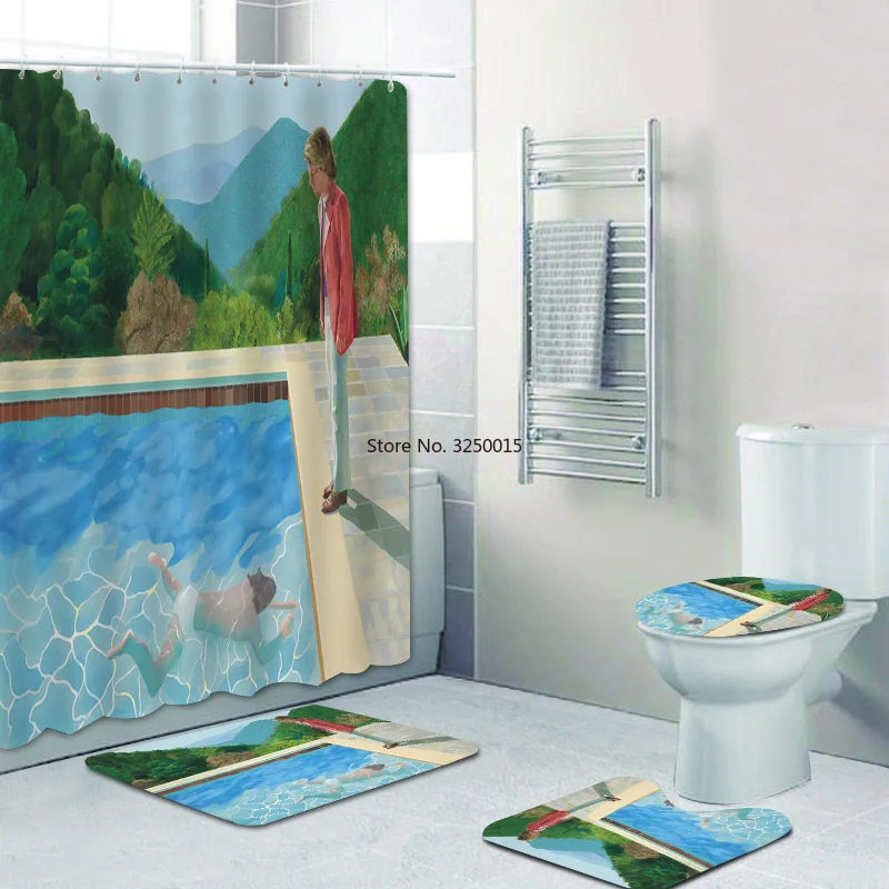 Художественный домашний декор скандинавский дэвид Hockney искусственная занавеска