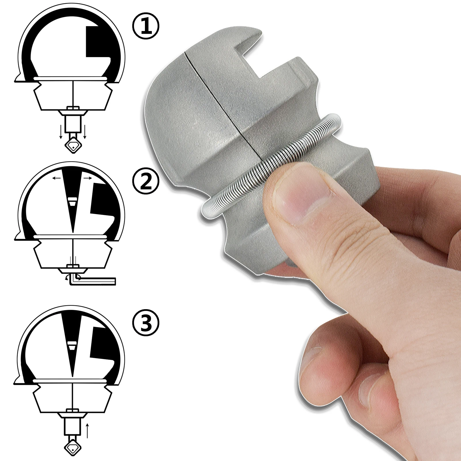 Universal Zinc Alloy Trailer Coupling Lock Hitch Ball Anti Theft Device For Caravan Tow Rv Car Accessories |