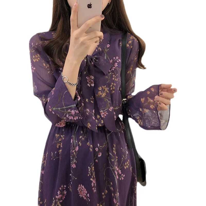 Женское винтажное платье макси праздничное милое в японском и корейском стиле с