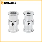 Зубчатый шкив SIMAX3D, 2 шт., GT2, двойная головка, 20 зубьев, отверстие 58 мм, 6 мм, ширина шкива синхронизации для ремня ГРМ GT2, детали шестерни 3D-принтера