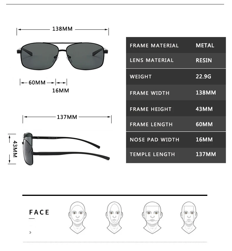 

Brand Men Polarized Sunglasses Aluminum Magnesium Sun Glasses Driving Glasses Rectangle Shades For Men Oculos masculino