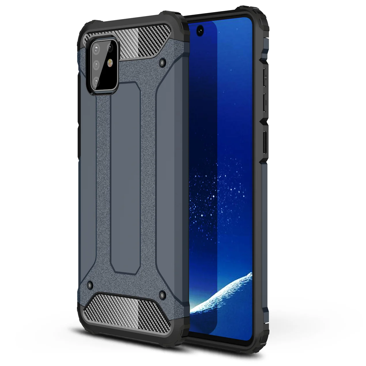 

Phone Case For Samsung Galaxy A51 A41 A11 A21 A81 A91 5G 4G A31 A71 Four Corners Anti-Fall Protector Shockproof Armor PC Cover