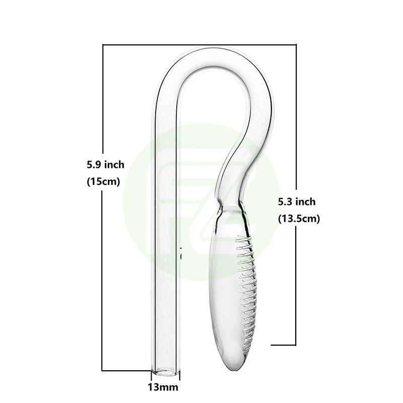 VIV качество ADA прозрачное стекло 10 мм мини-размер фиолетовый приток тока для