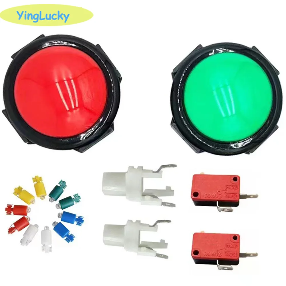 

Arcade buttons Ling edge 100mm Illuminated Arcade Push Buttons Led 12v Power Button Switch Button with Microswitch