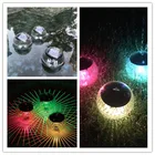 Светодиодный дискотечный светильник для бассейна, водонепроницаемый светодиодный светильник на солнечной батарее, многоцветный, меняющий цвет, плавающий светильник для безопасности, Прямая поставка