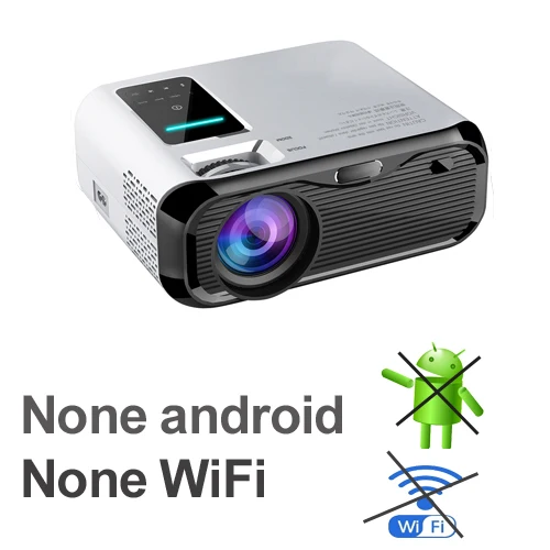 WZATCO E500 720P HD проектор 1280*800 3500 люмен HDMI домашний кинотеатр Android 9,0 дополнительные проекторы wifi проектор lcd проектор - Цвет: E500 None WIFI