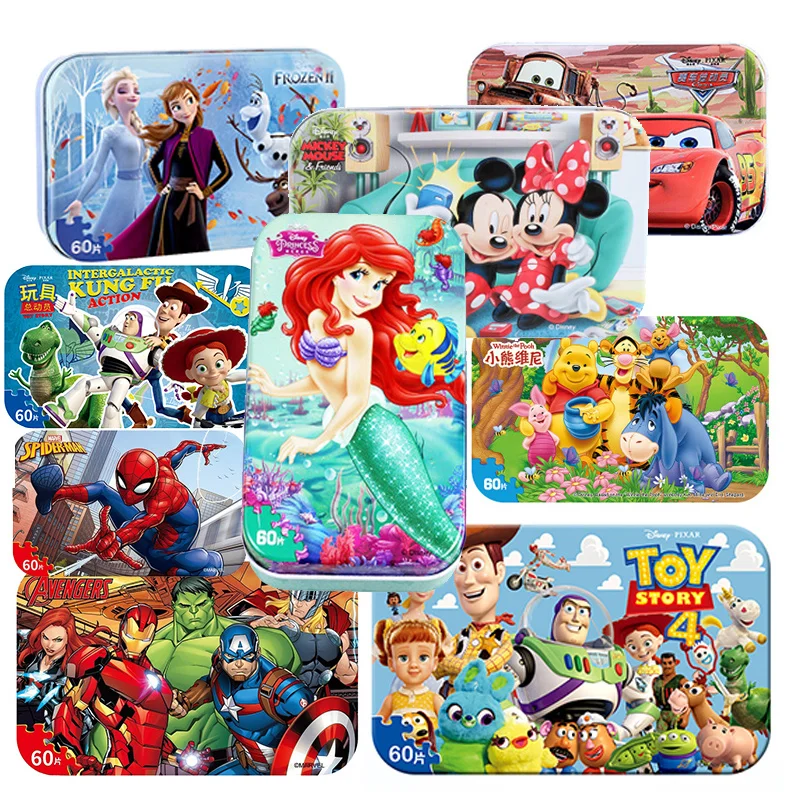 Лидер продаж диснеевские Замороженные машинки Disney 60 ломтиков маленькая игрушка