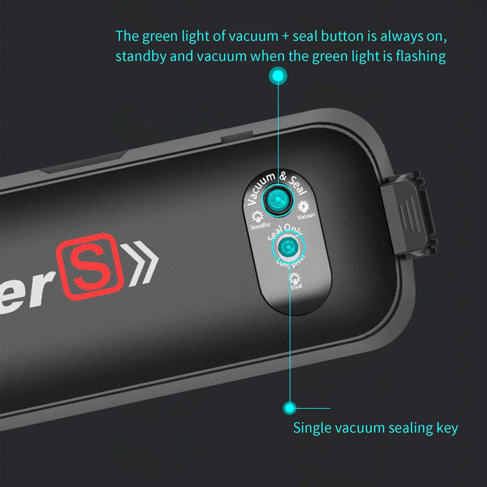 

Food Savers Vacuum Sealer Kitchen Vacuum Plastic Bag Sealer Packaging Machine Commercial Household Vacuum Food Sealing
