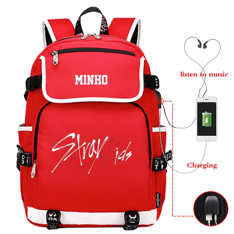 18 дюймов Mochila Stray Детский рюкзак женский USB зарядка дорожный для ноутбука школьные