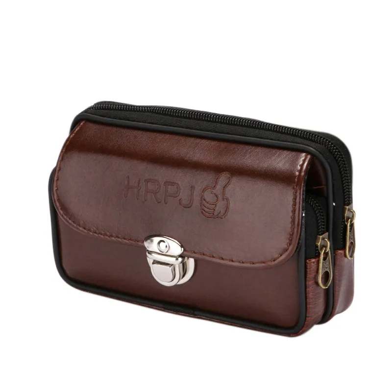 Кожаный многофункциональный зажим для ремня мобильного телефона большой