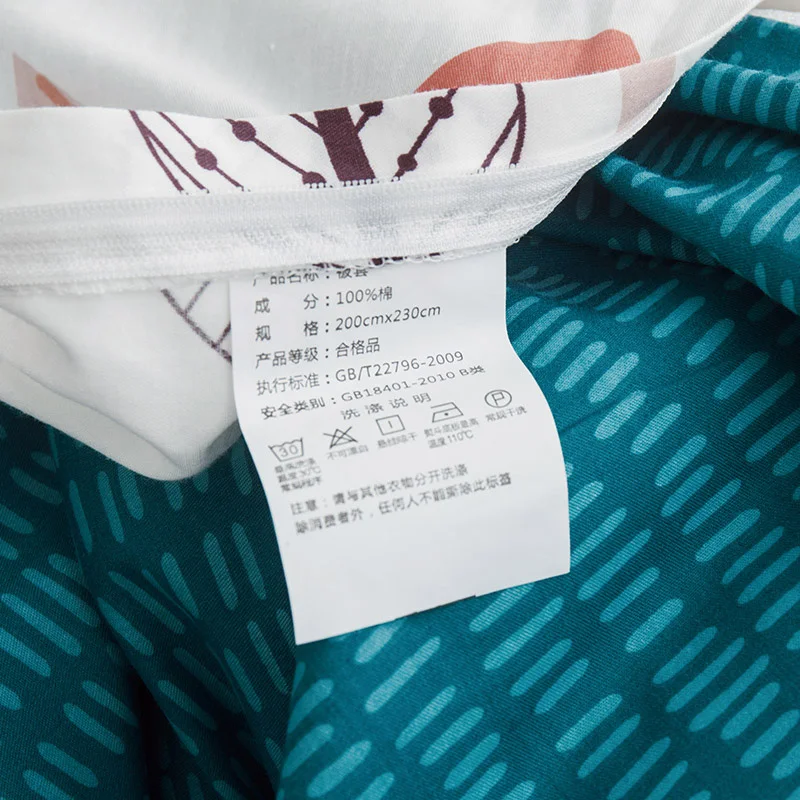 Sisher мягкий хлопковый комплект постельного белья милый мультяшный детский