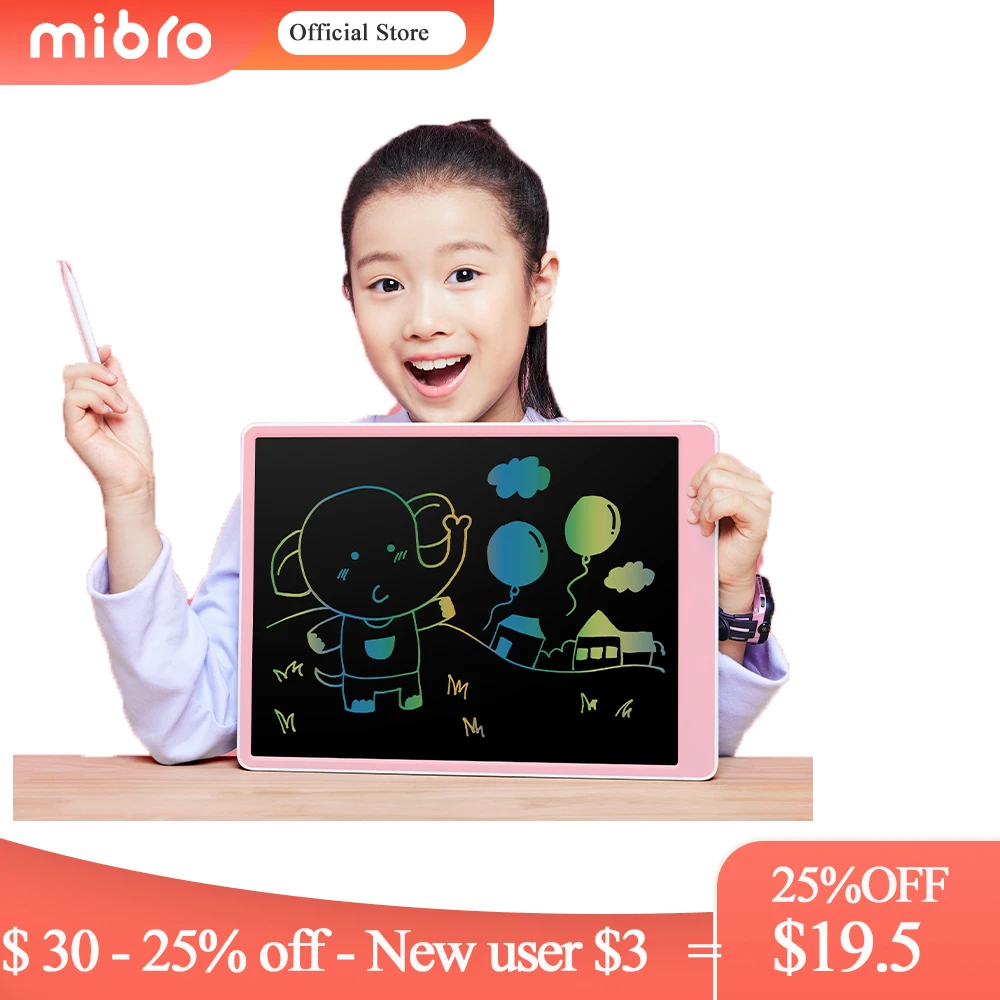 Планшет Mibro LCD диагональю 16 дюймов детская доска для письма плавная и четкая