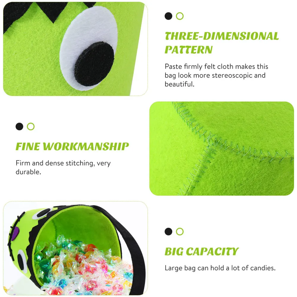 

4pcs Trick or Treat Bag Adorable Durable Gift Holders Candy Buckets Candy Holders for Festival Party