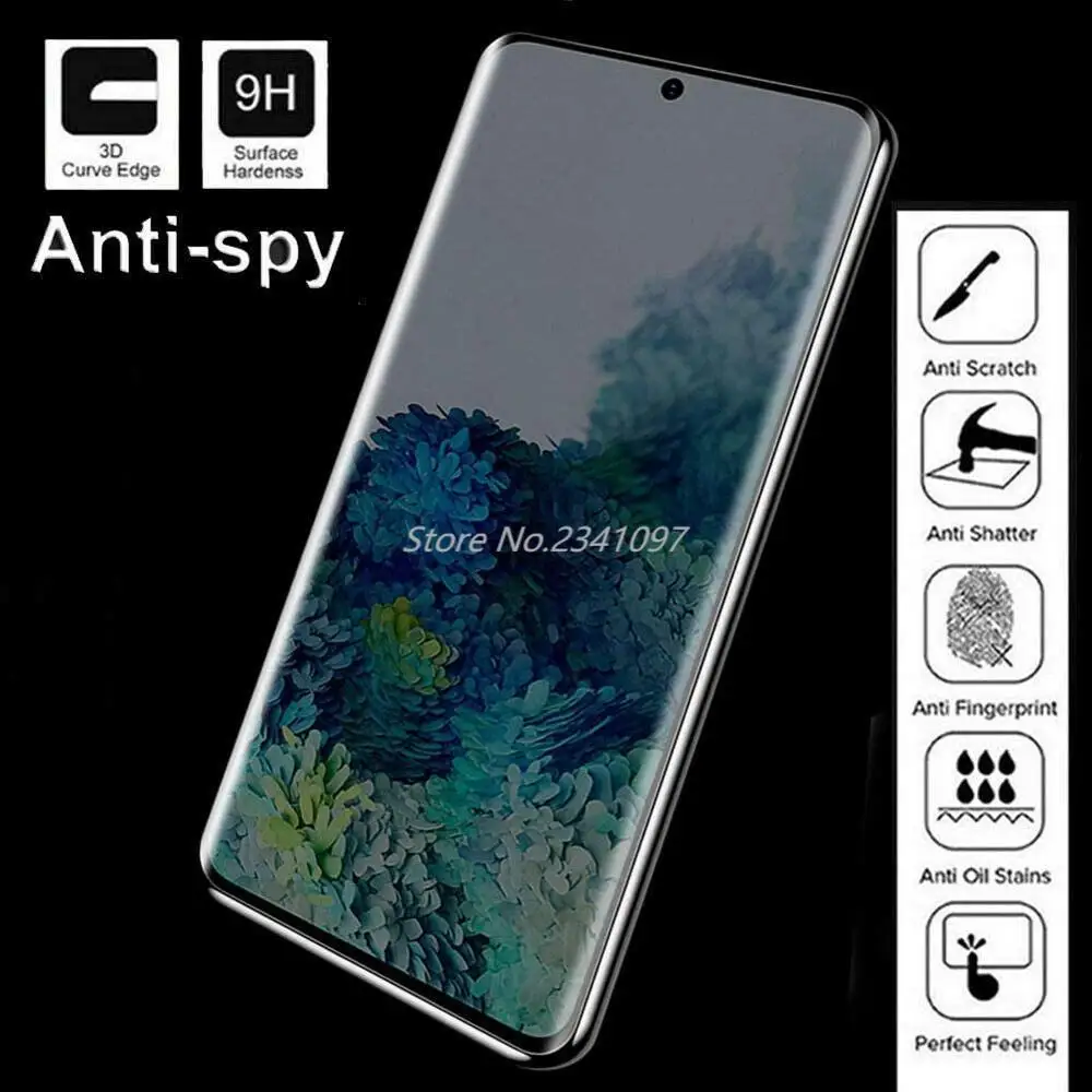 Закаленное защитное стекло 99D с изогнутыми краями для Samsung Galaxy S20 Ultra S20|Защитные