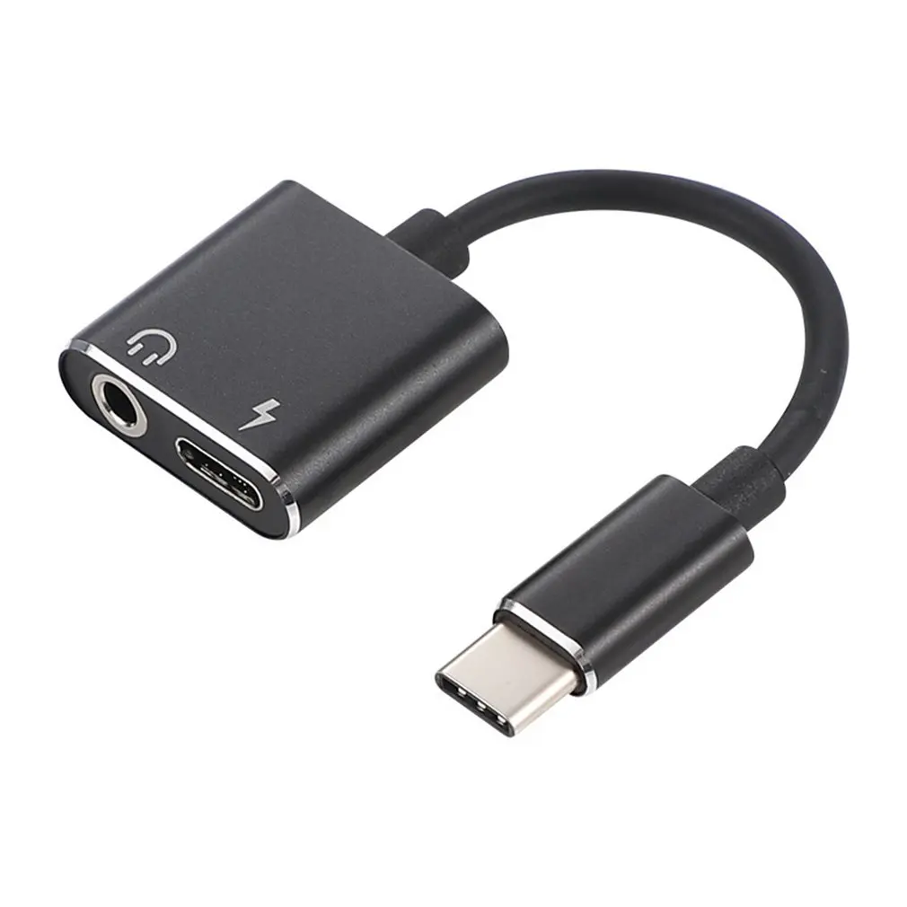 Кабель Переходник USB C на Jack 3 5 Тип адаптер 2 в 1 usb мм аудио преобразователь для