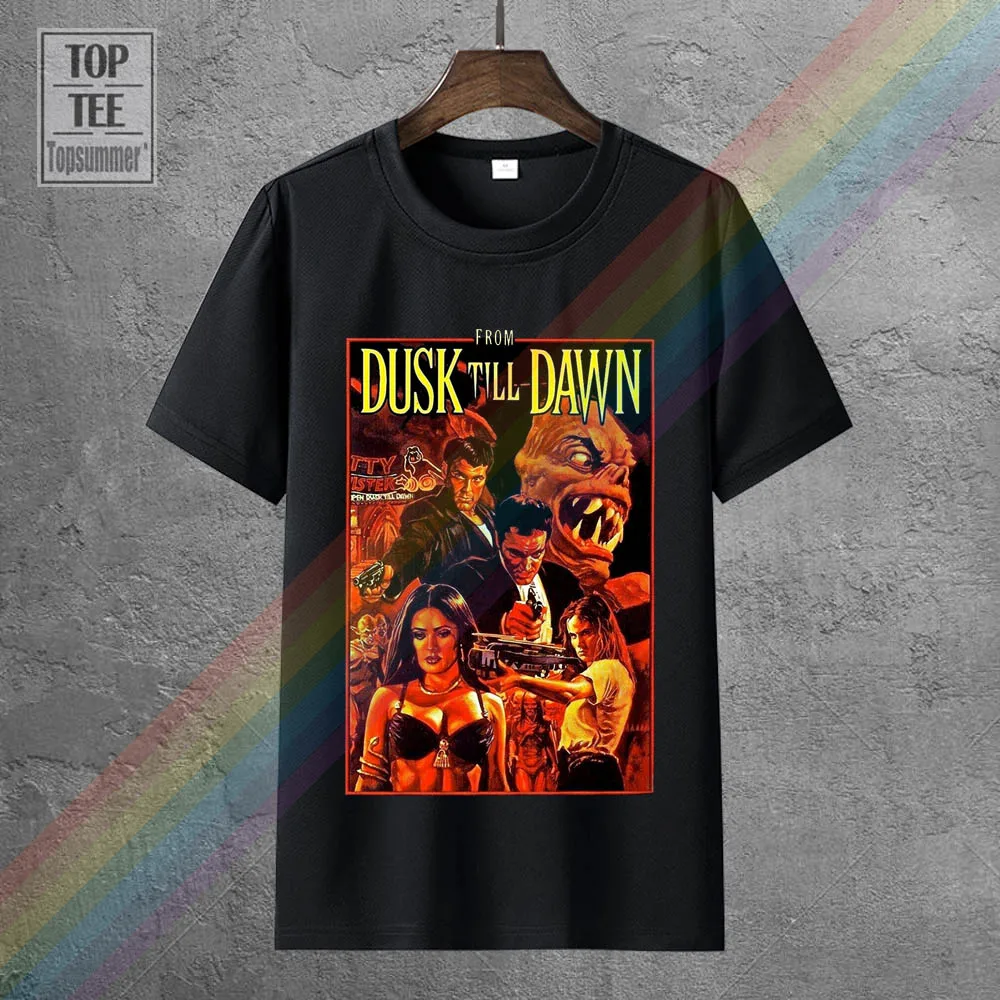 

Cotton T Shirt From The Dusk Till Dawn Vintage Horror Vampire Movie Printed T Shirt Men'S Design T Shirt Tops Fashion Tees