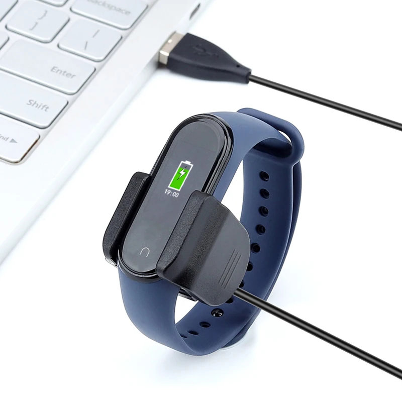 Для xiaomi mi band 4 зарядное usb-устройство с зажимом можно заряжать, не снимая ремешок