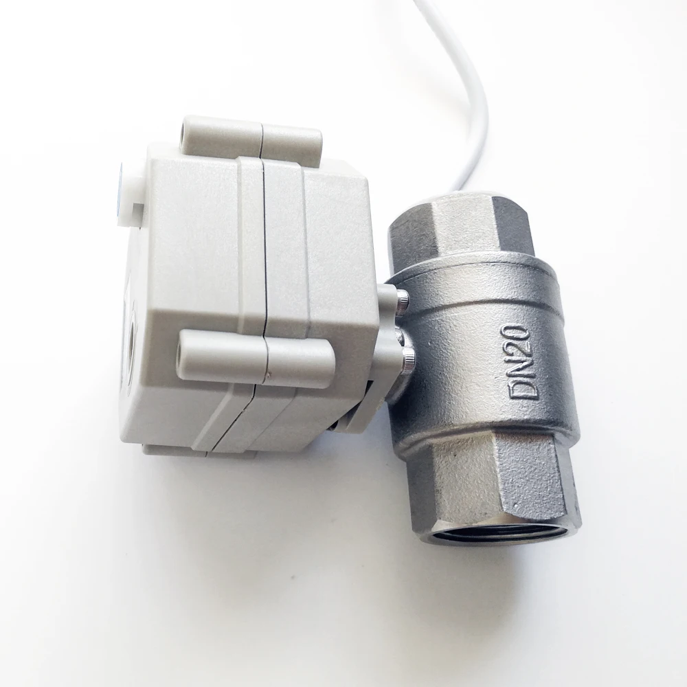 Цай вентилятор моторизованный шаровой клапан 2/5 провода DN25 нержавеющая сталь