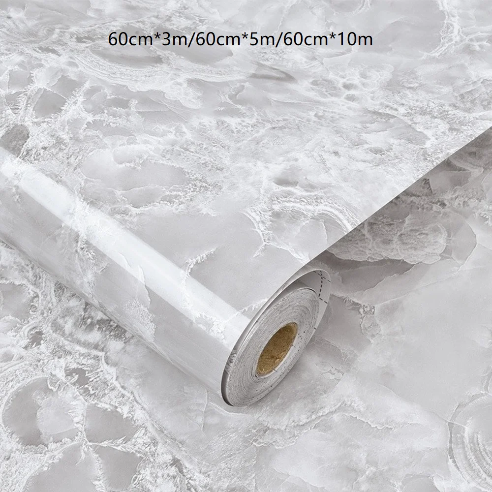 

Самоклеящаяся кухонная маслостойкая наклейка, водостойкая и устойчивая к высоким температурам настольная наклейка из ПЭТ, Мраморная Насте...