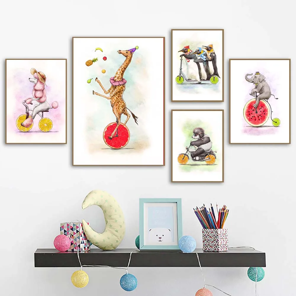 

Abstract Fashion Animal Lemon Orange Fruit Print Canvas Paintings Kitchen Decor Nordic Posters Minimalist Home Wall Art Pictures