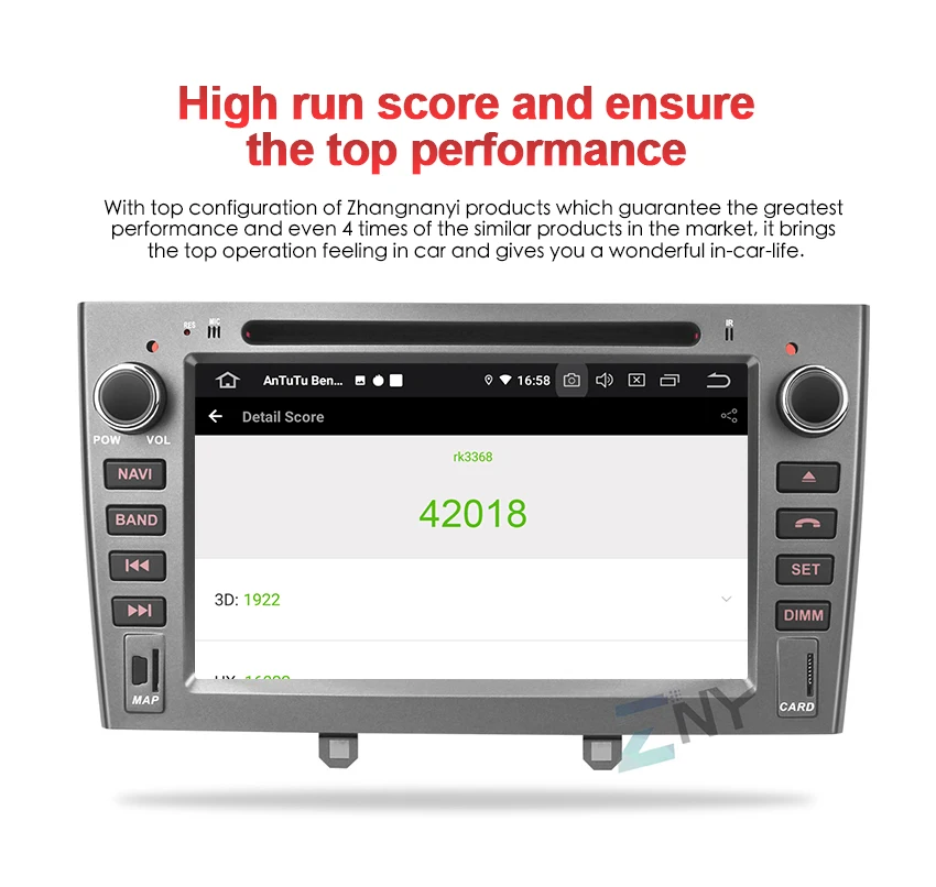 7" HD Android 9.0 Car Stereo GPS For Peugeot 308 408 Auto DVD Radio FM RDS Audio Video Headunit WiFi Navigation Backup Camera