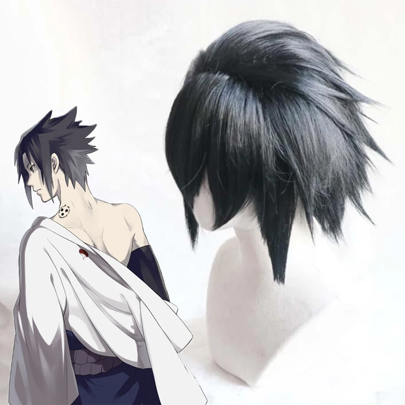 Парик для косплея из аниме Саске Учиха синтетический Хэллоуина Вечерние |