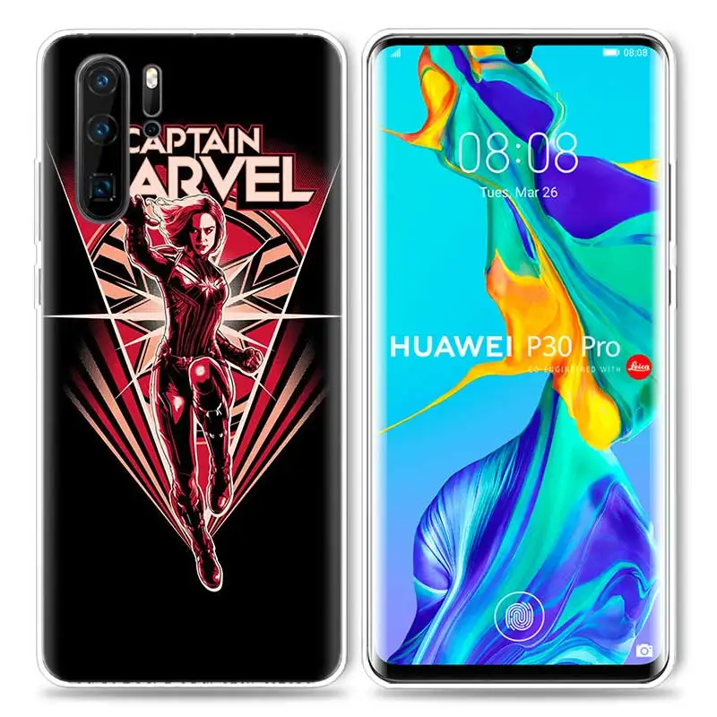 Марвел Капитан чехол для huawei P20 P30 P Smart Z Plus P10 P9 P8 mate 30 10 20 Lite Pro силиконовый чехол для телефона