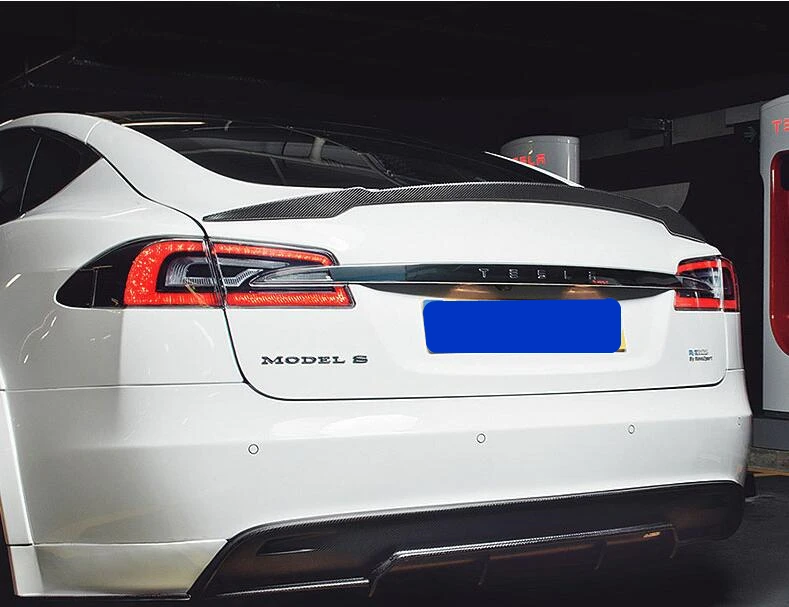 Спойлер для Tesla model S 2012-2018 Высококачественный спойлер из углеродного волокна s |