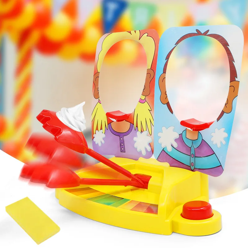 Веселые игрушки на вечеринку пирог в лицо к лицу Новинка семья день рождения