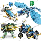 4 в 1, Детский конструктор Водный дракон