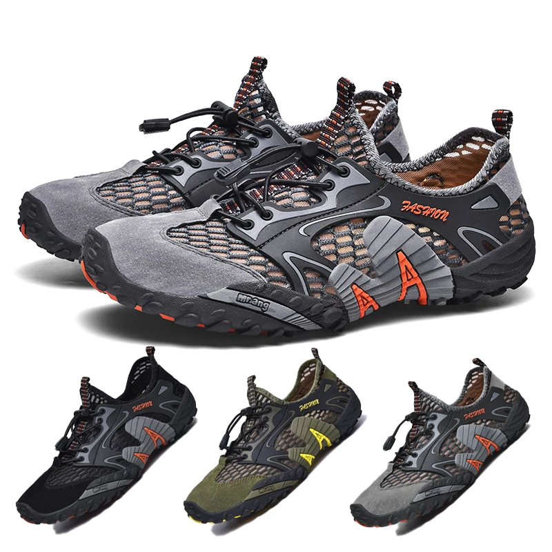 

Mesh Aqua Shoes Unisex Upstream Water Sports Sneakers Non-slip Breathable Climbing Hiking Shoes Outdoor Sneakers Shoes Men Women