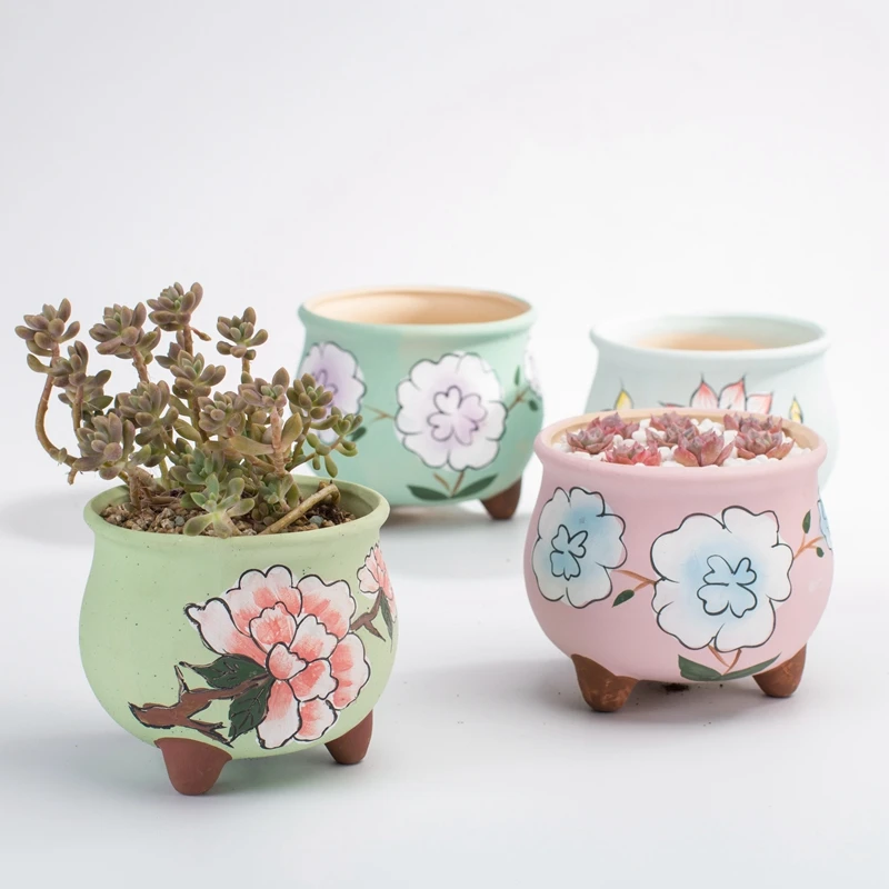 Корейский ручная роспись средний и большой калибр маленькое мясо растение