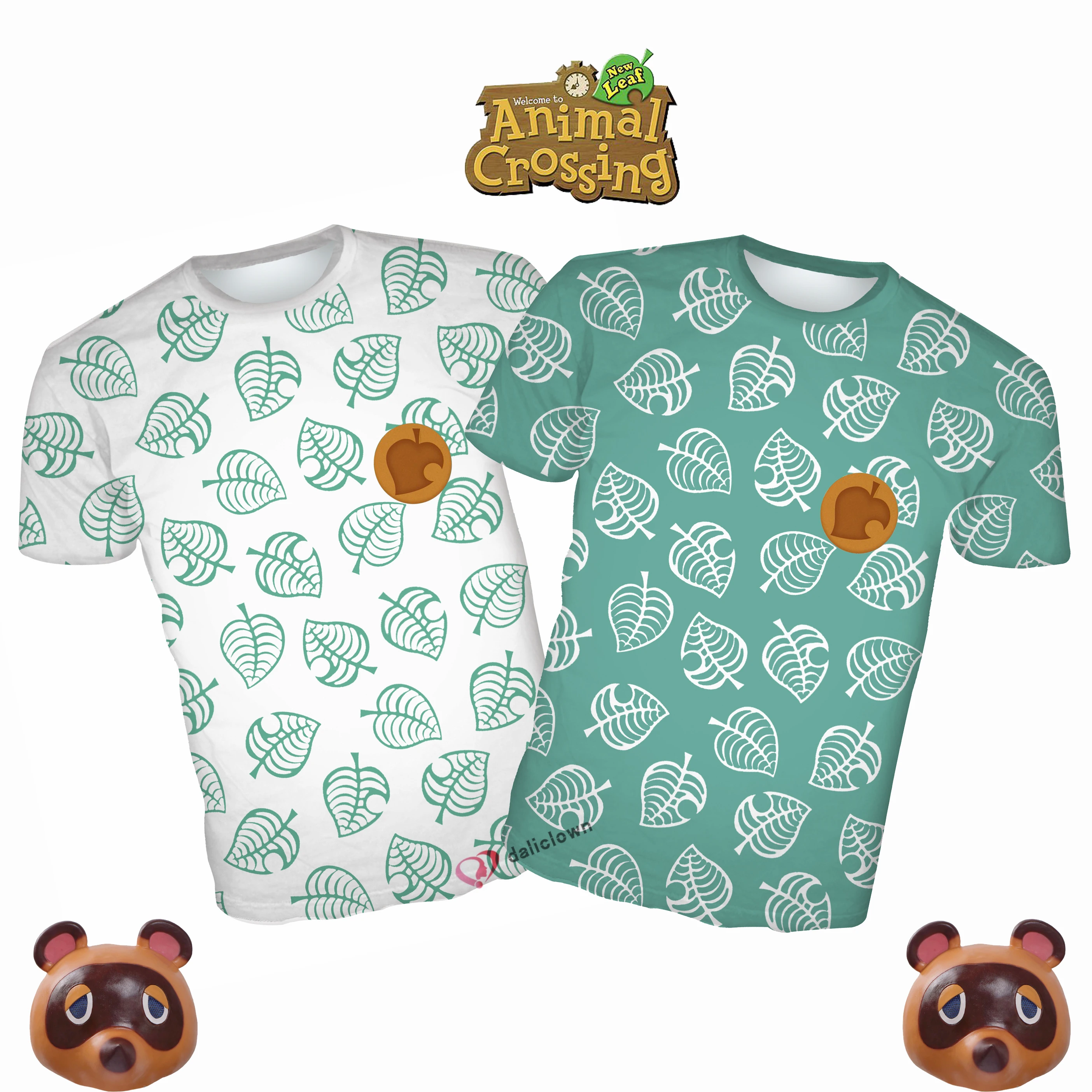 

New Anime Animal Crossing Gaming Cosplay T-shirt Men Women Tom Nook Short Sleeve Costumes Tops Unisex T Shirt Tee