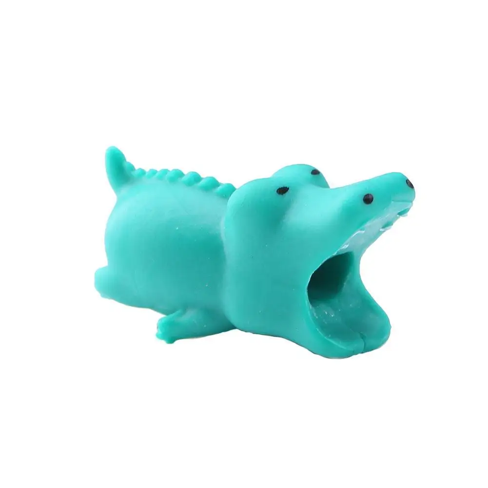 1 х Защита для кабеля с милыми животными противоударный USB кабель зарядки