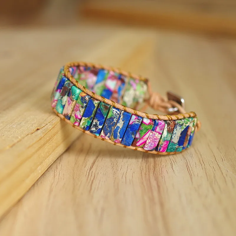 Женские и мужские ювелирные изделия ручной работы красочные бусины из