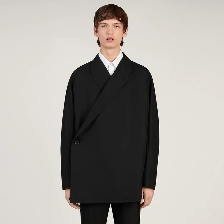 

Men's Personalized Casual Suit Large Size Fashion Trend Simple Loose Double Row Button Minimalist Dark Versatile Classic Suit