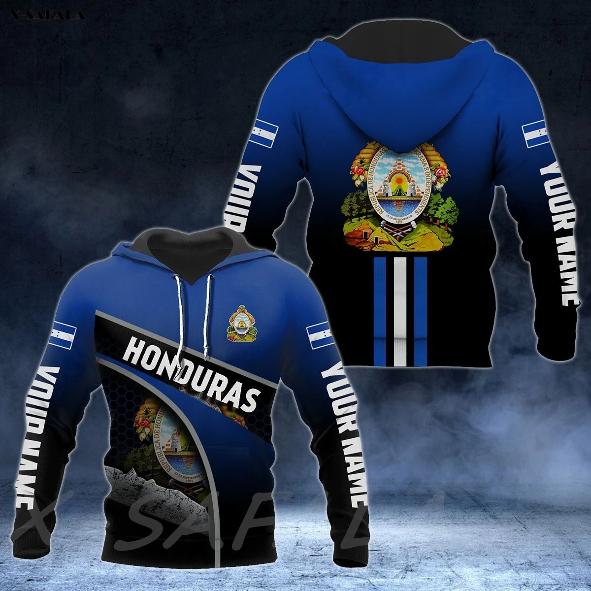 Толстовка с капюшоном на молнии 3D-принтом | Мужская одежда