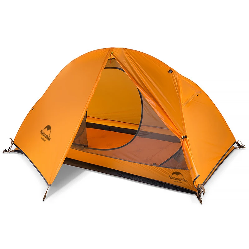 Billig 1 Person Doppel Schicht Ultraleicht Zelt 3 Jahreszeiten Im Freien Wasserdichte Zelt Camping 20D Silicon Zelte Sun Shelter