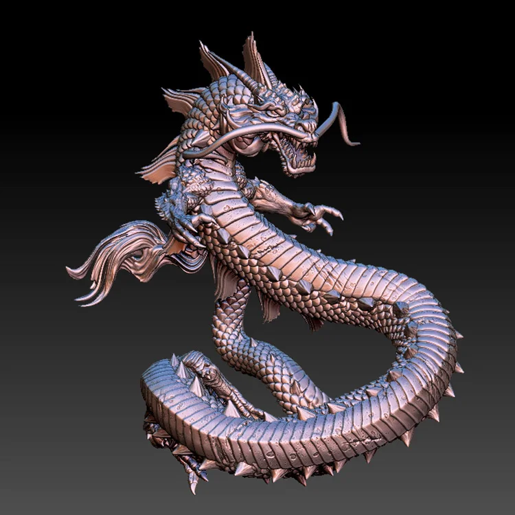 New Dragon 3d STL Model for CNC Router Engraver Legends and Gods of China Hua Mulan 3D Carved Figure Sculpture in File | Инструменты