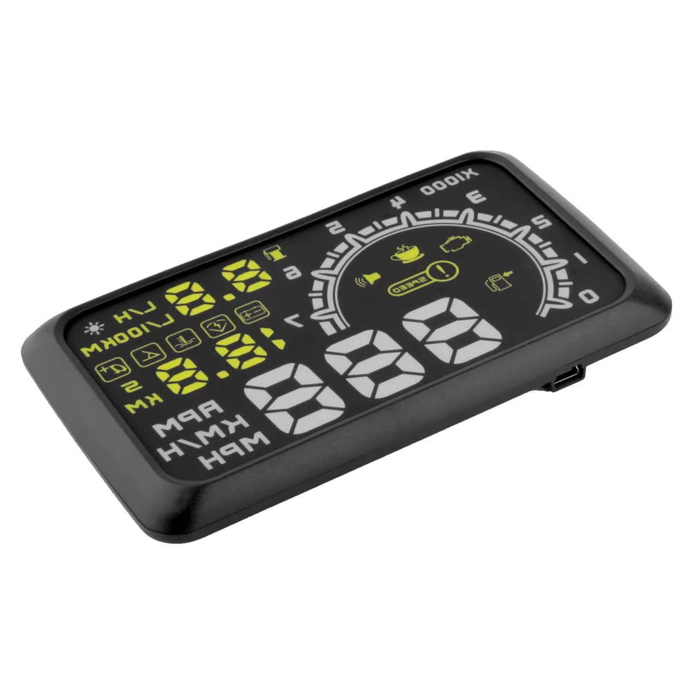 W2 светодиодный автомобильный проекционный дисплей HUD для OBD2 интерфейса Plug/Play