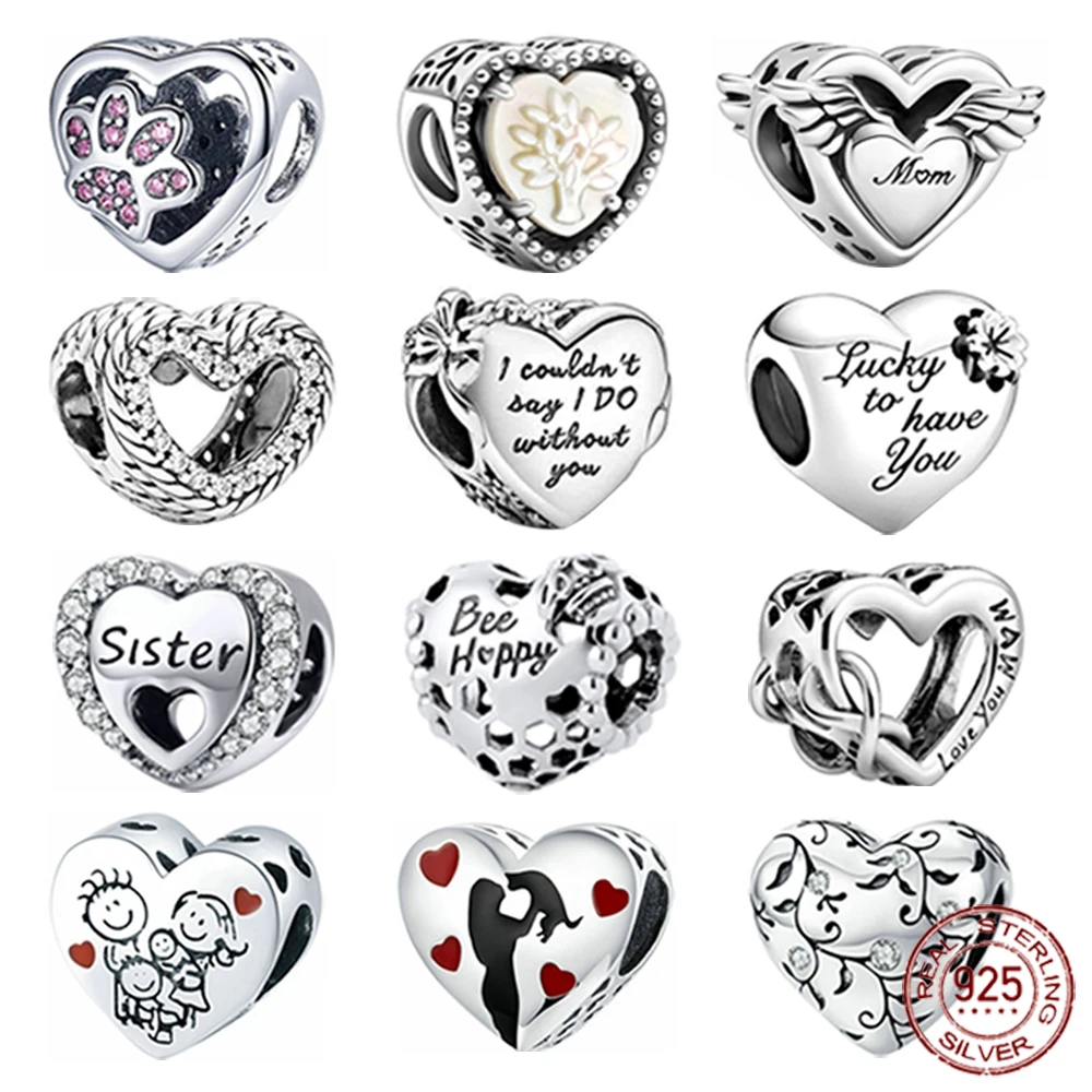 

2021 New Gift Jewelry Women Sterling Silver Beadeds DIY Designer Charms Fit Original Pandora Manualidades Beads Bangle Bracelets