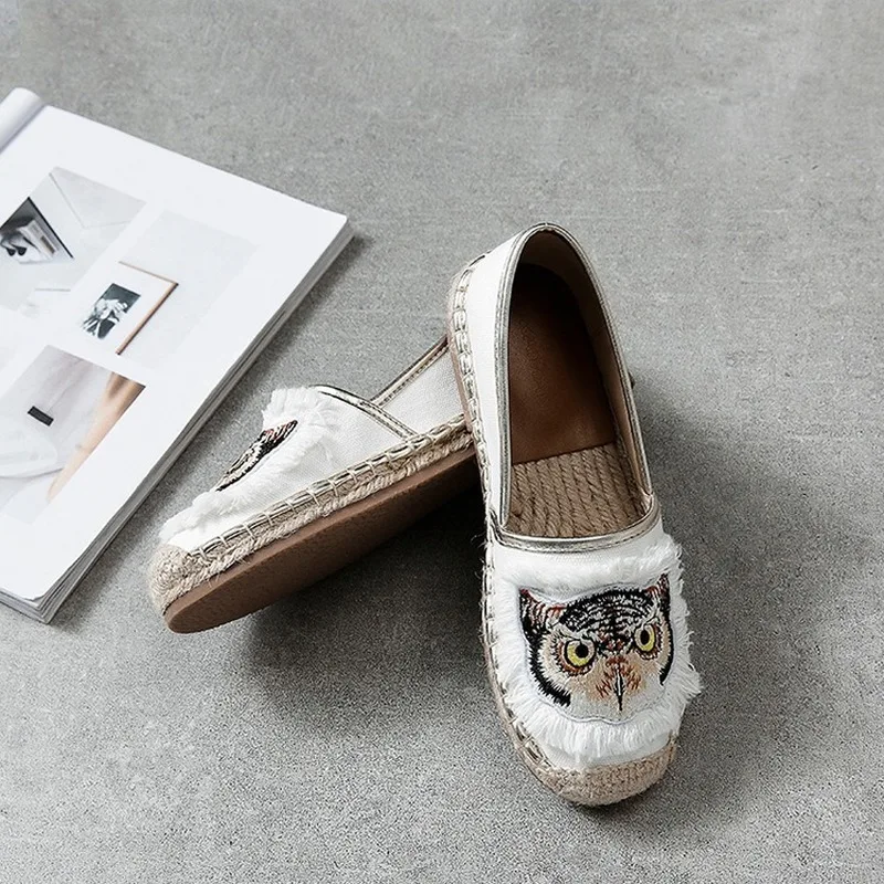 Женские туфли в рыбацком стиле Повседневные Дышащие на плоской подошве с