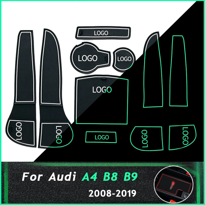RKAC противоскользящие ворота шлифовальные маты для Audi A4 B8 B9 2008 2019 аксессуары